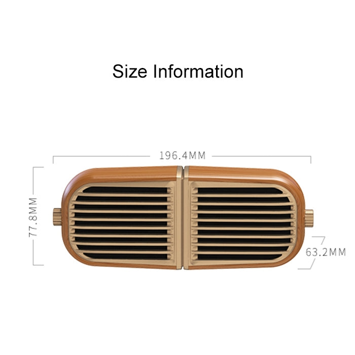 Oneder V8 Magnetic Suction Pair Stereo Sound Box Wireless Bluetooth Speaker with Strap, Support Hands-free & TF Card & AUX & USB Drive(Champagne Gold)