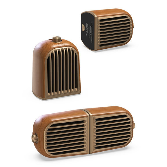 Oneder V8 Magnetic Suction Pair Stereo Sound Box Wireless Bluetooth Speaker with Strap, Support Hands-free & TF Card & AUX & USB Drive(Bronze)