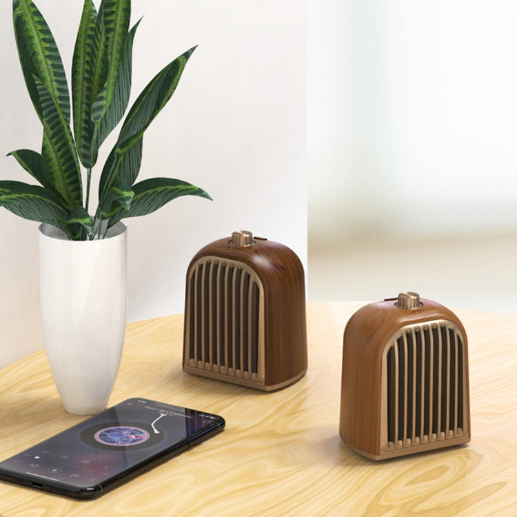 Oneder V8 Magnetic Suction Pair Stereo Sound Box Wireless Bluetooth Speaker with Strap, Support Hands-free & TF Card & AUX & USB Drive(Bronze)