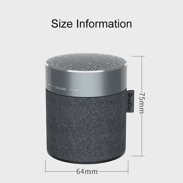 Oneder V13 Mini  Wireless Bluetooth Speaker, Support Hands-free & TF & FM & AUX(Grey)