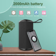 ZEALOT S35 Portable Heavy Bass Stereo Wireless Bluetooth Speaker with Built-in Mic, Support Hands-Free Call & TF Card & AUX (Blue)