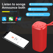 ZEALOT S35 Portable Heavy Bass Stereo Wireless Bluetooth Speaker with Built-in Mic, Support Hands-Free Call & TF Card & AUX (Red)