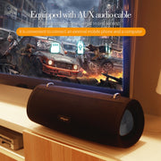 ZEALOT S38 Portable Subwoofer Wireless Bluetooth Speaker with Built-in Mic, Support Hands-Free Call & TF Card & AUX (Black)