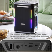 XDOBO SINOBAND Party 1981 300W Outdoor Portable TWS Bluetooth Speaker with LED Colorful Light