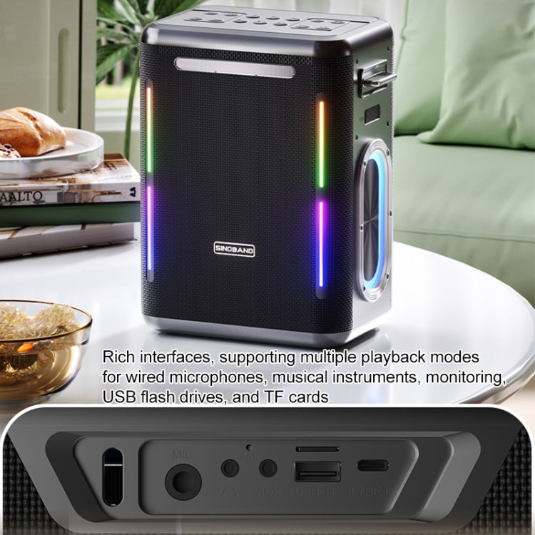 XDOBO SINOBAND Party 1981 300W Outdoor Portable TWS Bluetooth Speaker with LED Colorful Light