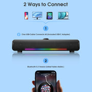 L16 Outdoor Portable RGB Light HiFi USB Bluetooth Wireless Speaker(Black)