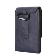 6.3 inch and Below Universal Crazy Horse Texture 3 Pouches Vertical Flip Leather Case with Belt Hole & Climbing Buckle for Galaxy Note 8, Sony, Huawei, Meizu, Lenovo, ASUS, Cubot, Oneplus, Oukitel, Xiaomi, DOOGEE, Vkworld, and other Smartphones(Dark Blue)