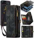 CaseMe for iPhone 8 Plus & 7 Plus   Multifunctional Leather Billfold with Detachable Magnetic PC Back Protective Case & Holder & 11 Card Slots & 3 Cash Slots & 1 Zipper Wallet & 2 Photo Frames & 3 Magnetic Clasps(Black) - free shipping - PMC Jewellery - Order now!