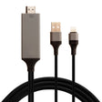 8 Pin Male to HDMI & USB Male Adapter Cable, Length: 2m(Black) - free shipping - PMC TechLife - Order now!