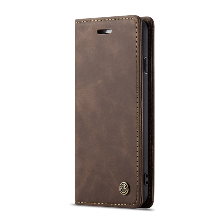 CaseMe-013 Multifunctional Retro Frosted Horizontal Flip Leather Case for iPhone 7 / 8, with Card Slot & Holder & Wallet(Coffee)