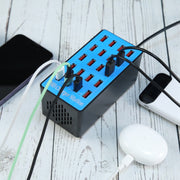 WLX-A5+ 100W 20 USB Ports Charger Station Automatically Assigned Smart Charger with Power LED Indicator, US Plug
