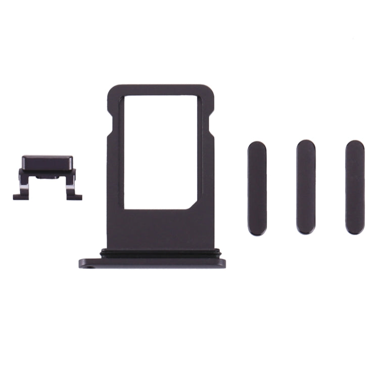 Card Tray + Volume Control Key + Power Button + Mute Switch Vibrator Key for iPhone 8 (Grey)