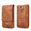 DG.MING Universal Cowskin Leather Protective Case Waist Bag with Card Slots & Hook, For iPhone, Samsung, Sony, Huawei, Meizu, Lenovo, ASUS, Oneplus, Xiaomi, Cubot, Ulefone, Letv, DOOGEE, Vkworld, and other Smartphones Below 5.2 inch(Brown) - More iPhone Cases by DG.MING | Online Shopping South Africa | PMC TechLife | Buy Now Pay Later Mobicred