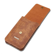 DG.MING Universal Cowskin Leather Protective Case Waist Bag with Card Slots & Hook, For iPhone, Samsung, Sony, Huawei, Meizu, Lenovo, ASUS, Oneplus, Xiaomi, Cubot, Ulefone, Letv, DOOGEE, Vkworld, and other Smartphones Below 5.2 inch(Brown)