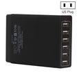 XBX09A 50W 5V 2.4A 6 USB Ports Quick Charger Travel Charger(Black) - Multifunction Charger by PMC TechLife | Online Shopping South Africa | PMC TechLife | Buy Now Pay Later Mobicred