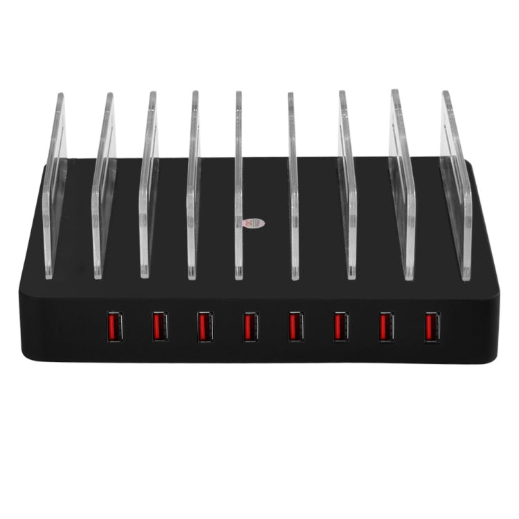 X6 96W 2.4A 8 USB Ports Smart Charger with Detachable Bezel, US Plug(Black) - free shipping - PMC Jewellery - Order now!