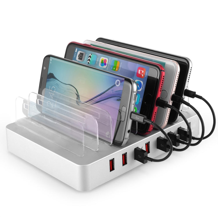 X6 96W 2.4A 8 USB Ports Smart Charger with Detachable Bezel, US Plug(Black) - free shipping - PMC Jewellery - Order now!