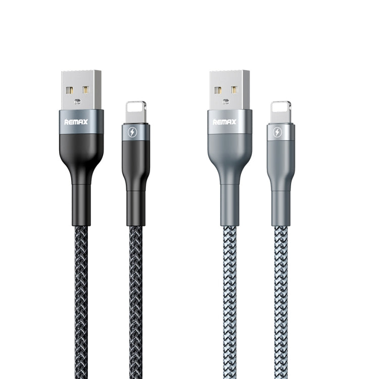 REMAX RC-064i Sury 2 Series 1m 2.4A USB to 8 Pin Data Cable for iPhone, iPad(Black)