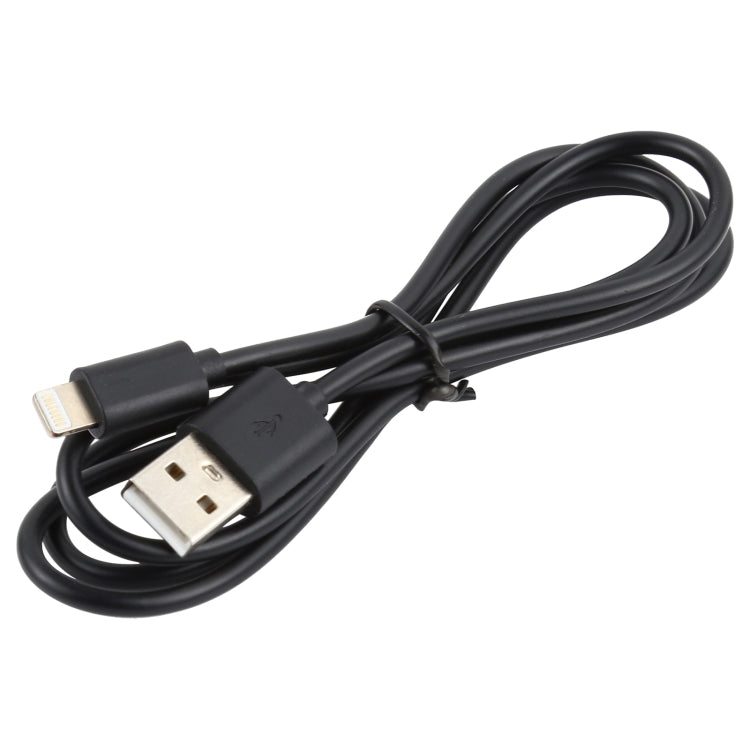 LZ-728 2 in 1 18W QC 3.0 USB Interface Travel Charger + USB to 8 Pin Data Cable Set, EU Plug, Cable Length: 1m(Black) - USB Charger by PMC Jewellery | Online Shopping South Africa | PMC Jewellery | Buy Now Pay Later Mobicred