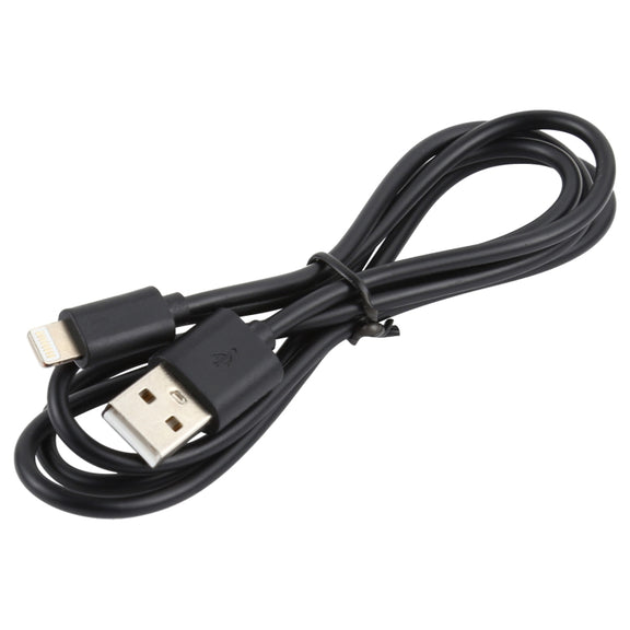 LZ-728 2 in 1 18W QC 3.0 USB Interface Travel Charger + USB to 8 Pin Data Cable Set, EU Plug, Cable Length: 1m(Black)