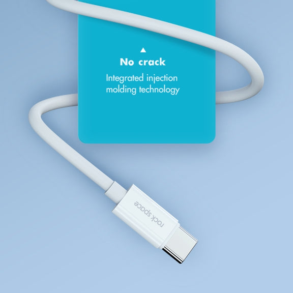 ROCK Space Z19 PD  20W 3A USB-C / Type-C to 8 Pin Fast Charging TPE Data Cable, Cable Length: 1m