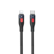REMAX RC-188i Lesu Pro 1m PD20W Type-C to 8 Pin Aluminum Alloy Braid Fast Charging Data Cable(Black)