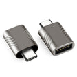 2 PCS SBT-148 USB-C / Type-C Male to USB 3.0 Female Zinc Alloy Adapter(Cosmic Grey) - Converter & Adapter by PMC TechLife | Online Shopping South Africa | PMC TechLife | Buy Now Pay Later Mobicred