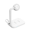adj-984 2 in 1 Electromagnetic Induction Wireless Charger for Mobile Phones & Apple Watches & AirPods(White) - Multifunction Charger by PMC TechLife | Online Shopping South Africa | PMC TechLife | Buy Now Pay Later Mobicred