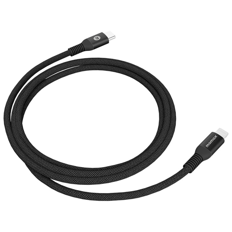 MOMAX DL51D Type-C / USB-C to 8 Pin PD Braided Fast Charging Cable, Length: 1.2m (Black) - free shipping - PMC Jewellery - Order now!
