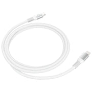MOMAX DL51D Type-C / USB-C to 8 Pin PD Braided Fast Charging Cable, Length: 1.2m (White)