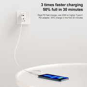 MOMAX DL51D Type-C / USB-C to 8 Pin PD Braided Fast Charging Cable, Length: 1.2m (White)