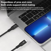 MOMAX DL51D Type-C / USB-C to 8 Pin PD Braided Fast Charging Cable, Length: 1.2m (Black)