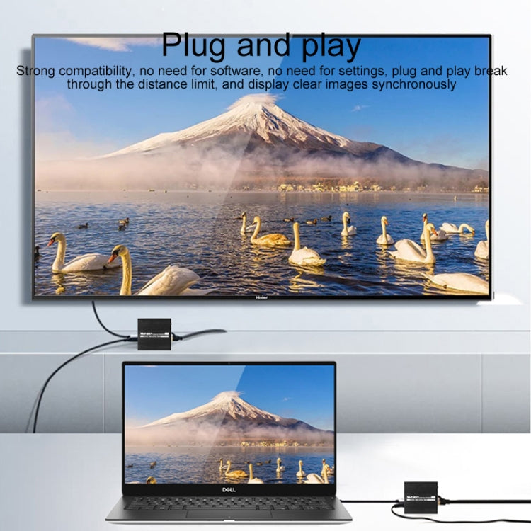 Measy ET100 HDMI Extender Transmitter + Receiver Converter Ethernet Cable, Transmission Distance: 70m - free shipping - PMC Jewellery - Order now!