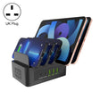 YFY-A54 100W USB + Type-C 5-Ports Smart Charging Station with Phone & Tablet Stand, UK Plug - Multifunction Charger by PMC TechLife | Online Shopping South Africa | PMC TechLife | Buy Now Pay Later Mobicred