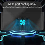 YFY-A54 100W USB + Type-C 5-Ports Smart Charging Station with Phone & Tablet Stand, UK Plug