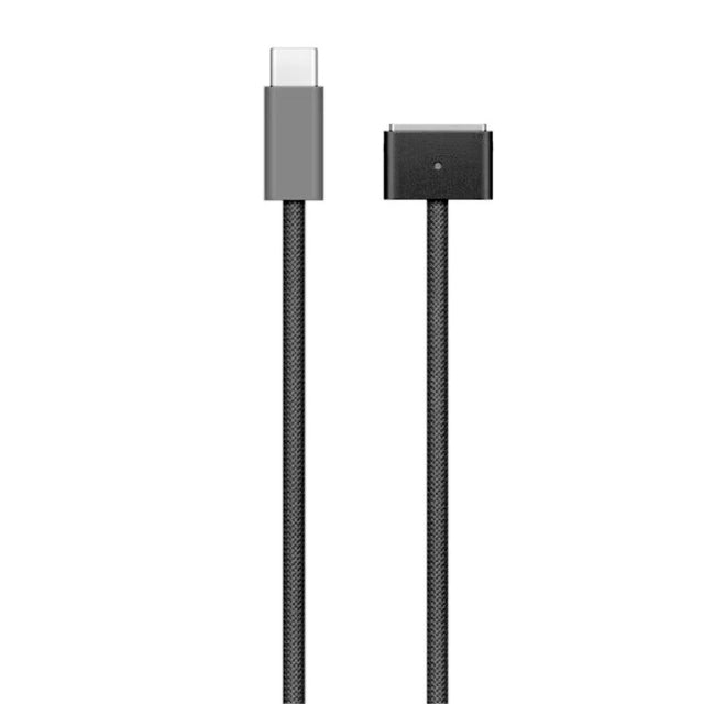 USB-C / Type-C to Magsafe 3 Braided Fast Charging Data Cable, Length: 2m (Black)