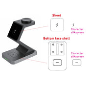 X3 15W 3 in 1 Magnetic Wireless Charger for iPhone, Apple Watch, AirPods(White)