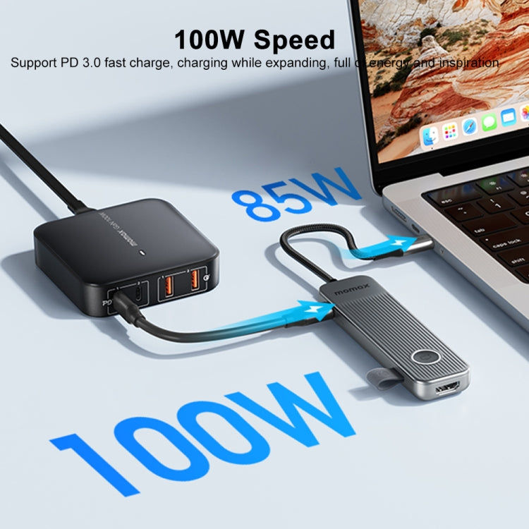 MOMAX DH17 7 in 1 ONELINK Travel Case Type-C to USB Docking Station HUB Adapter - free shipping - PMC Jewellery - Order now!