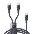 Yesido CA88 2 in 1 USB-C / Type-C to USB-C / Type-C Fast Charging Cable, Length: 1.2m - free shipping - PMC TechLife - Order now!