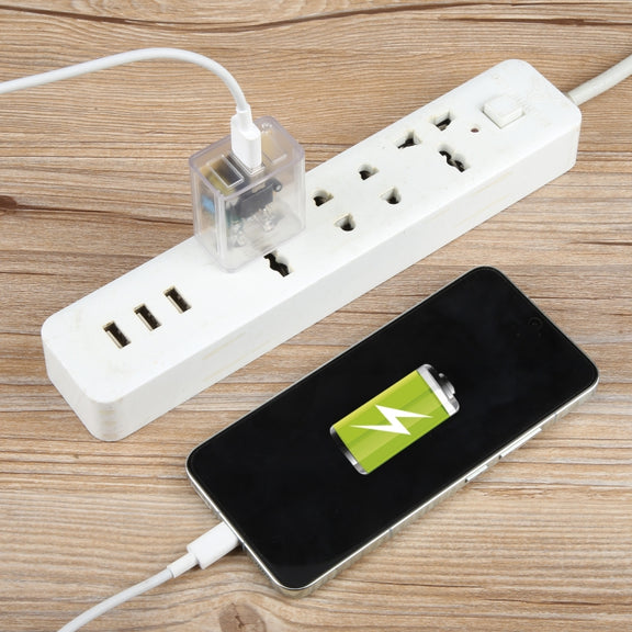 64-2 2A USB Transparent Charger, Specification: US Plug