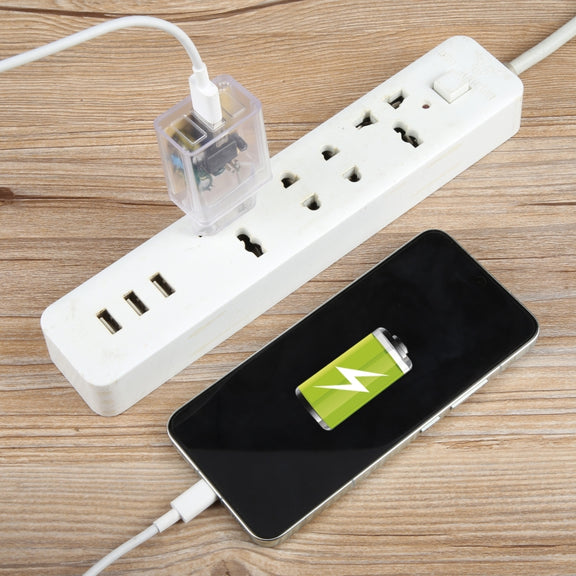 64-2 2A USB Transparent Charger, Specification: EU Plug