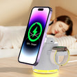 C16 15W 4 in 1 Multifunctional Foldable Magnetic Wireless Charger (White) - Wireless Charger by PMC TechLife | Online Shopping South Africa | PMC TechLife | Buy Now Pay Later Mobicred