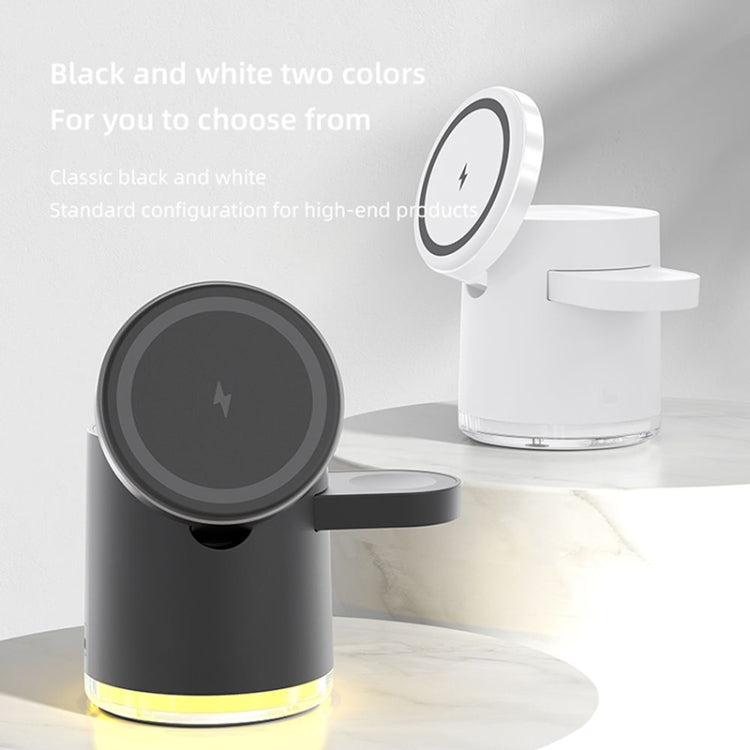 C16 15W 4 in 1 Multifunctional Foldable Magnetic Wireless Charger (White)