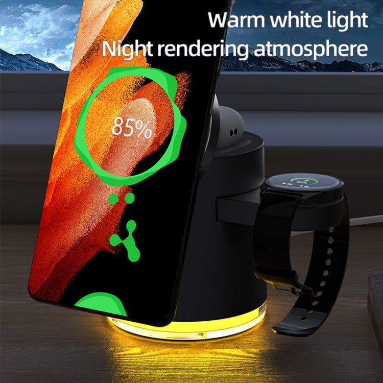 C16 15W 4 in 1 Multifunctional Foldable Magnetic Wireless Charger (White) - Wireless Charger by PMC Jewellery | Online Shopping South Africa | PMC Jewellery | Buy Now Pay Later Mobicred