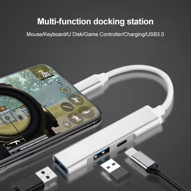 S-206 3 in 1 8 Pin Male to 2 x USB 3.0 + 8 Pin Female Camera Reader Adapter - Converter & Adapter by PMC Jewellery | Online Shopping South Africa | PMC Jewellery | Buy Now Pay Later Mobicred