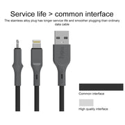 IVON CA78 2.4A 8 Pin Fast Charging Data Cable, Length: 1m (Blue)