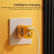 ROCK T42 PD 20W USB + TypeC / USB-C Dual Ports Fast Charging Travel Charger, CN Plug (Orange)