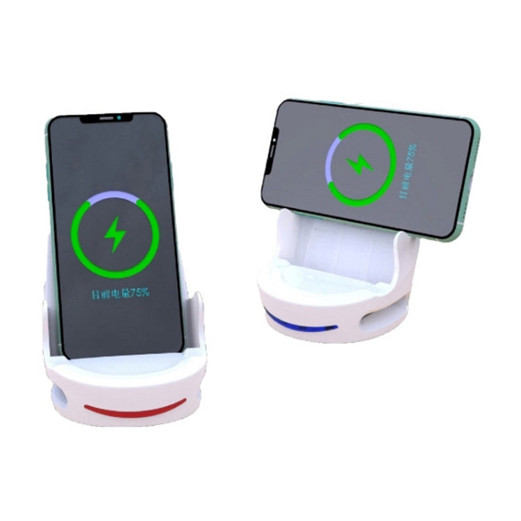 V8 15W Five-finger Sofa Phone Magnetic Suction Wireless Charger Stand (Black)
