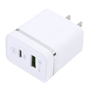 46-A2C2 20W PD + QC3.0 USB Multifunction Fast Charger,US Plug(White)