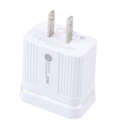 46-A2C2 20W PD + QC3.0 USB Multifunction Fast Charger,US Plug(White)